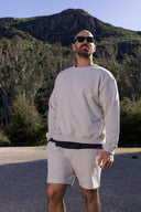 Classic grey melange sweatshirt