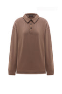 Polo shirt with buttons CAPPUCCINO