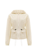 Oversized cream-colored jacket