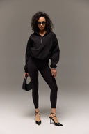 SPRING black cropped sports jacket