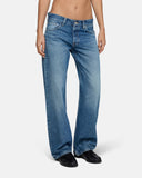 Blue Low-Rise Baggy Jeans