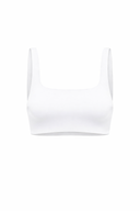 Топ з квадратним вирізом — White