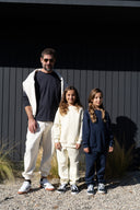 Штани на резинці молочного кольору