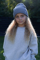 Світшот кольору сірий меланж дитячий