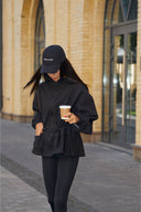 Oversized black jacket