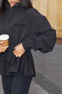 Oversized black jacket