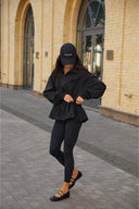Oversized black jacket