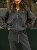 Худі на блискавці — vintage black