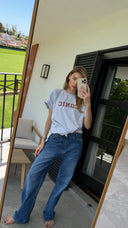 OVERSIZED ICONIC T-SHIRT in grey melange