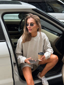 Classic grey melange sweatshirt