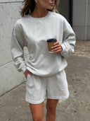 Classic grey melange sweatshirt