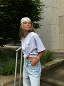 OVERSIZED T-SHIRT, grey melange HEALTH CLUB