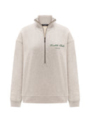 Health Club oversized sweatshirt with stand-up collar