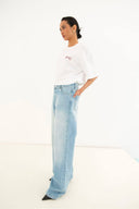 Wide leg jeans