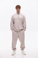 Світшот з високим коміром на блискавці —  MELANGE