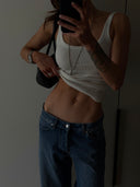 Blue Low-Rise Baggy Jeans