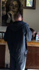 Худі на блискавці — VINTAGE BLACK