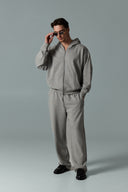 Худі на блискавці - GREY MELANGE