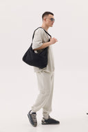 Grey melange sweatpants
