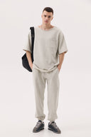 Grey melange sweatpants