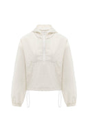 SPRING sports cropped jacket in milky color