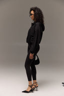SPRING black cropped sports jacket