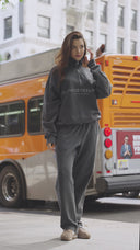 Світшот з високим коміром на блискавці —  Vintage Black