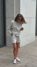Classic grey melange sweatshirt